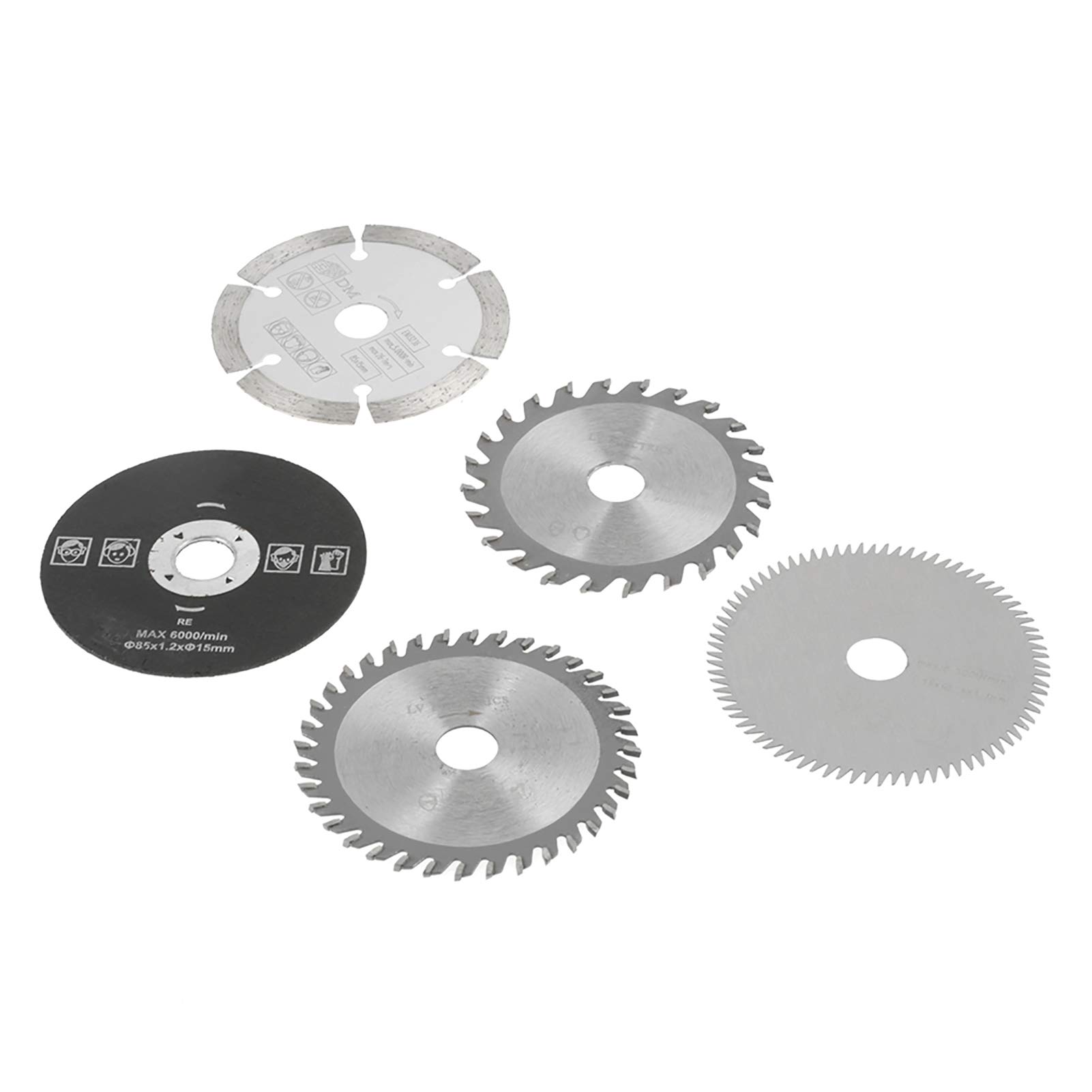 5 Sztuk 85mm średnica Wewnętrzna 15mm Mini Piła Tarczowa z Węglików Spiekanych do Narzędzia Tnącego Ręczna Piła Tarczowa Brzeszczot 65mm B Brzeszczot z Węglików
