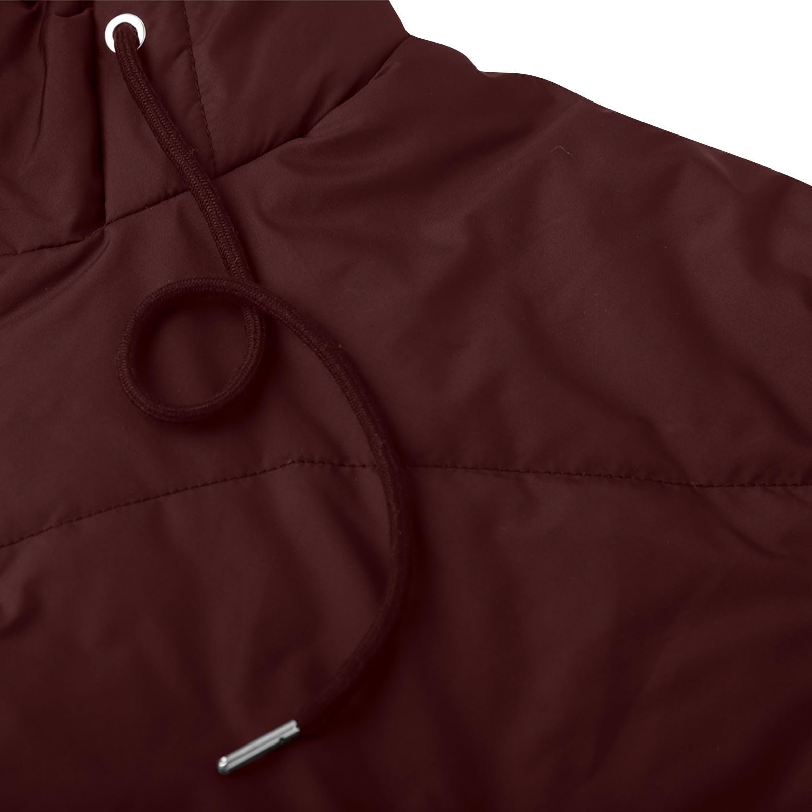 Cappotto Invernale da Donna Trapuntato Lungo con Cappuccio e Bordo in Pelliccia Giacca Imbottita in Cotone Calda, Cappotto Casual Antivento per Le Giornate Fredde
