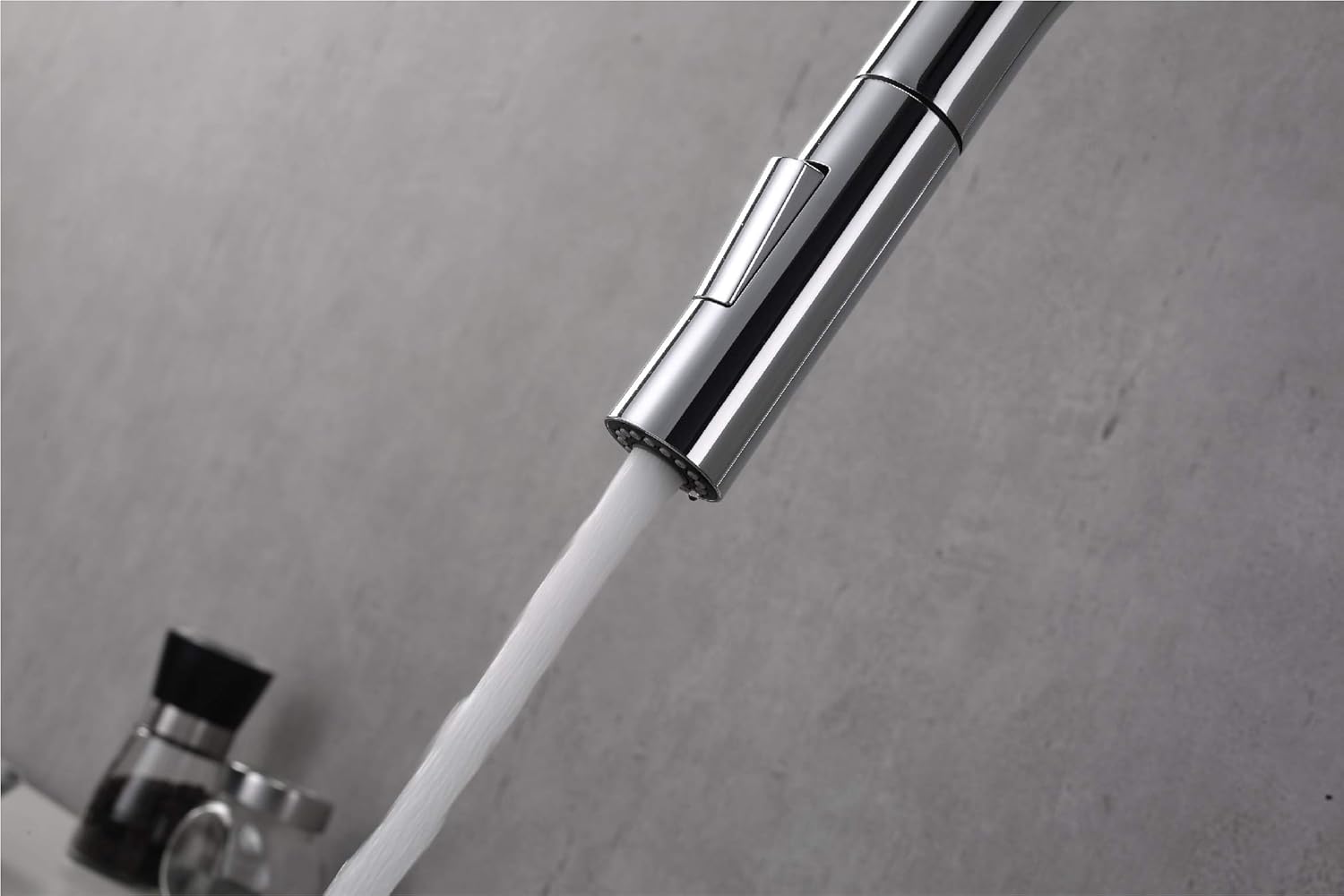 Fine Fixtures Pull Down Single Handle Kitchen Faucet Polished Chrome