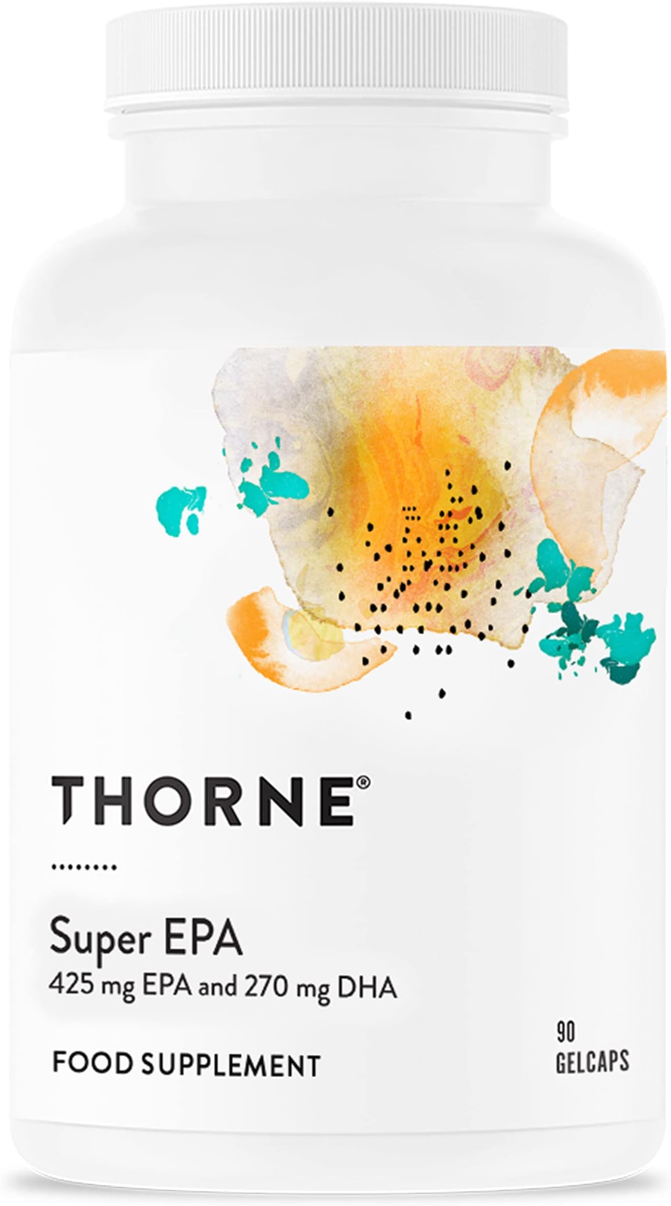 Thorne Super EPA - Omega-3 Fatty Acids EPA and DHA - for Heart & Brain - 90 Gelcaps