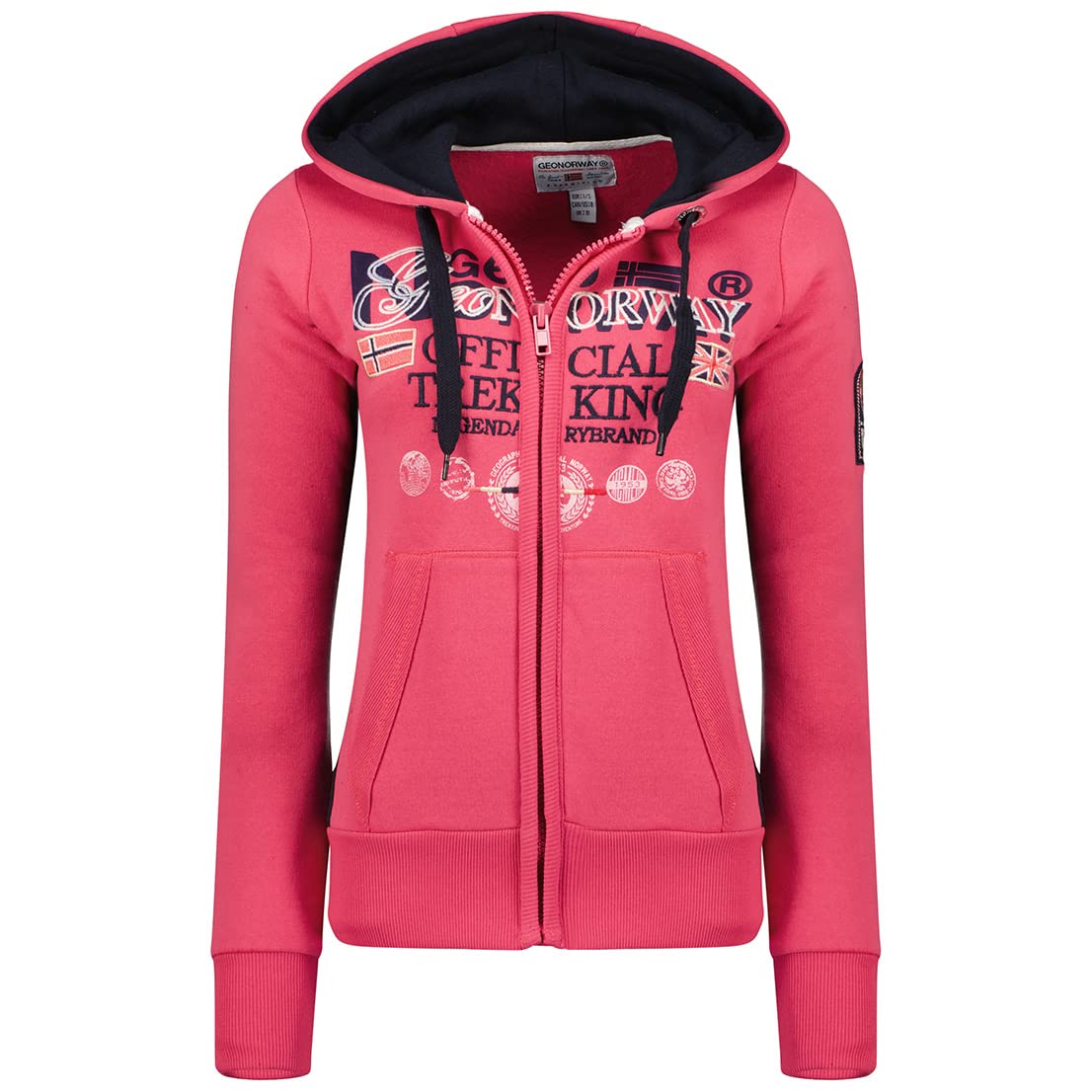 Sweat femme capuche Geographical Norway Gladys Lady pull chaud décontracté - 7