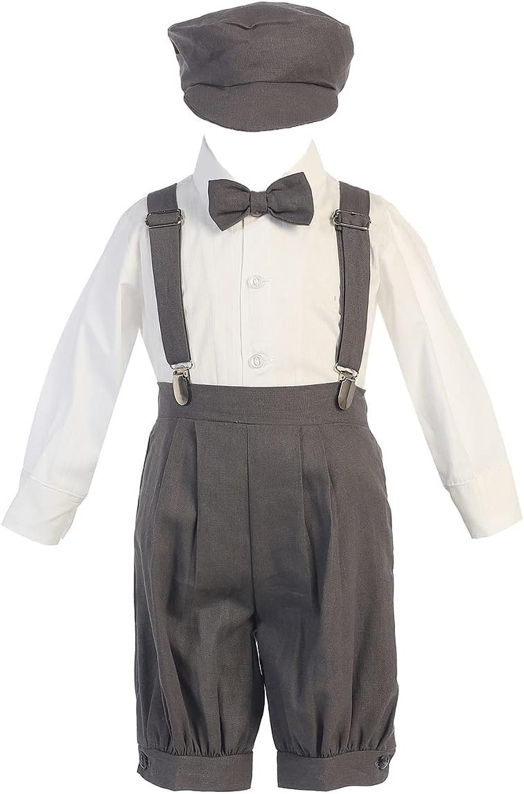 Pink Princess Easter Boys Knickers with Suspenders - Wedding Baby Gentleman Outfit - Church Infant Ropa Elegante Para Niño
