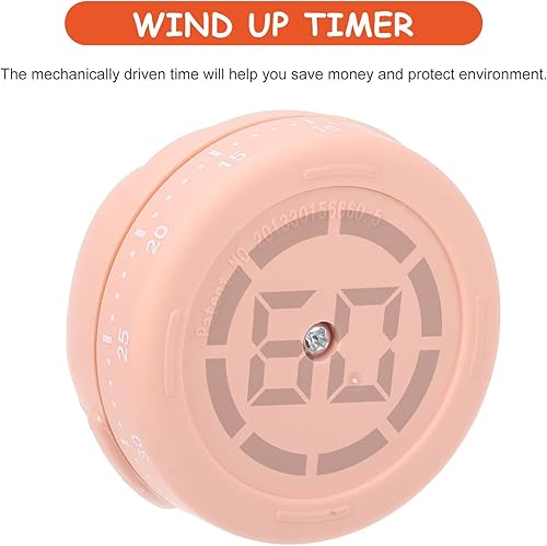 Miniatura 4 de Luxshiny Temporizador de minutos mecánico de animales de dibujos animados lindo animal de gato temporizador de 60 minutos fácil de operar cocina