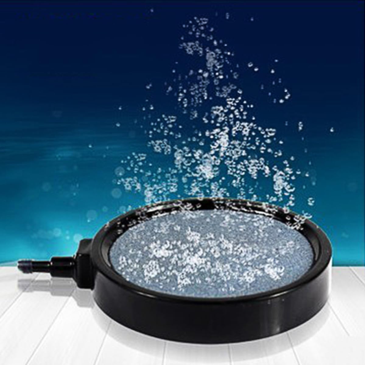 Placa de Oxígeno para Acuario Disco Difusor de Burbujas para Peces Piedra de Aire Sumergible para Decoración y Oxigenación de Estanques y Peceras