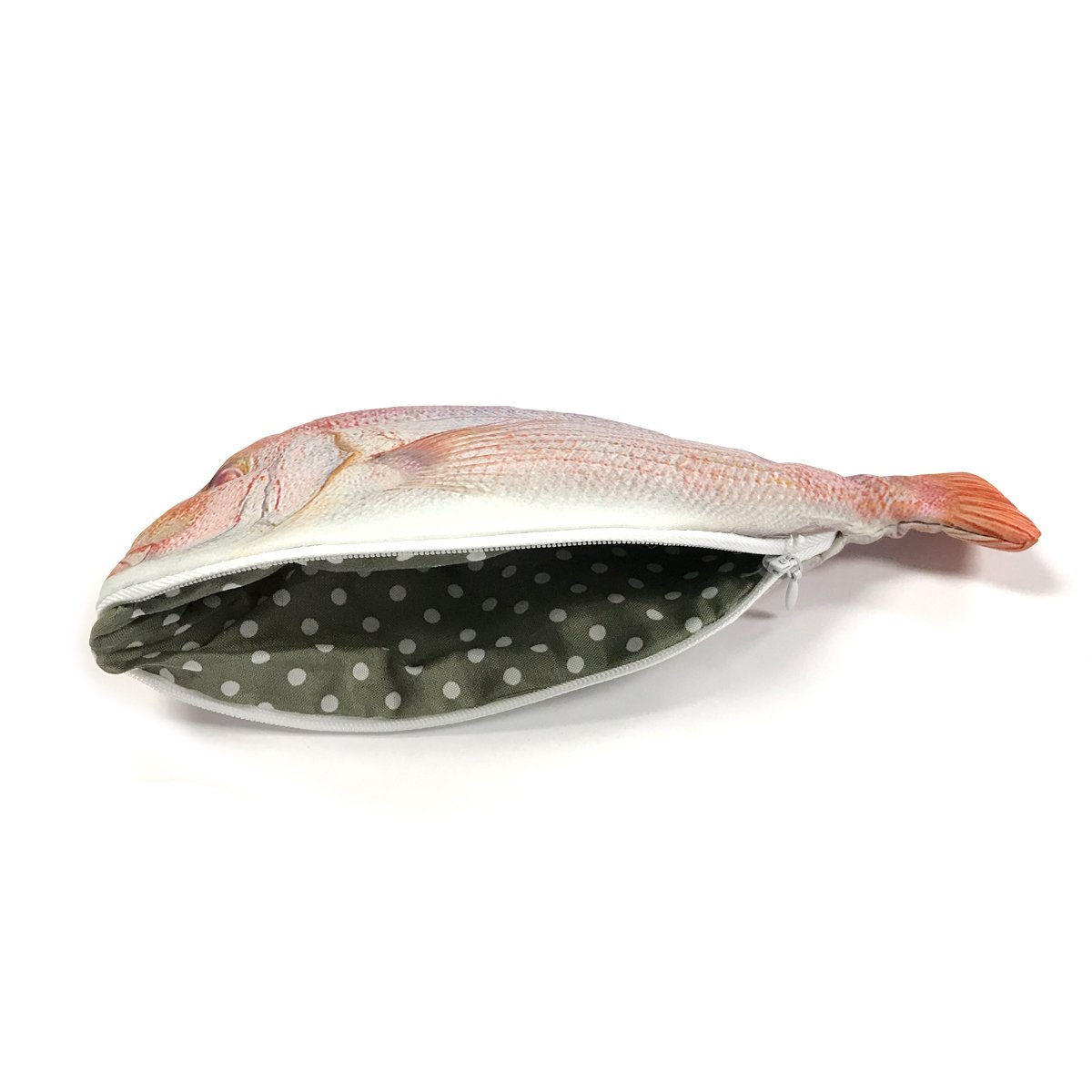Wrapables Novelty Fish Style Pencil Case, Red - Image 2