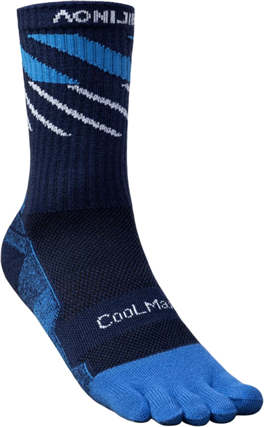Toe socks Running Athletic Anti-Blister Wicking Cool-max Five Finger Crew Socks Seamless Anti-odor