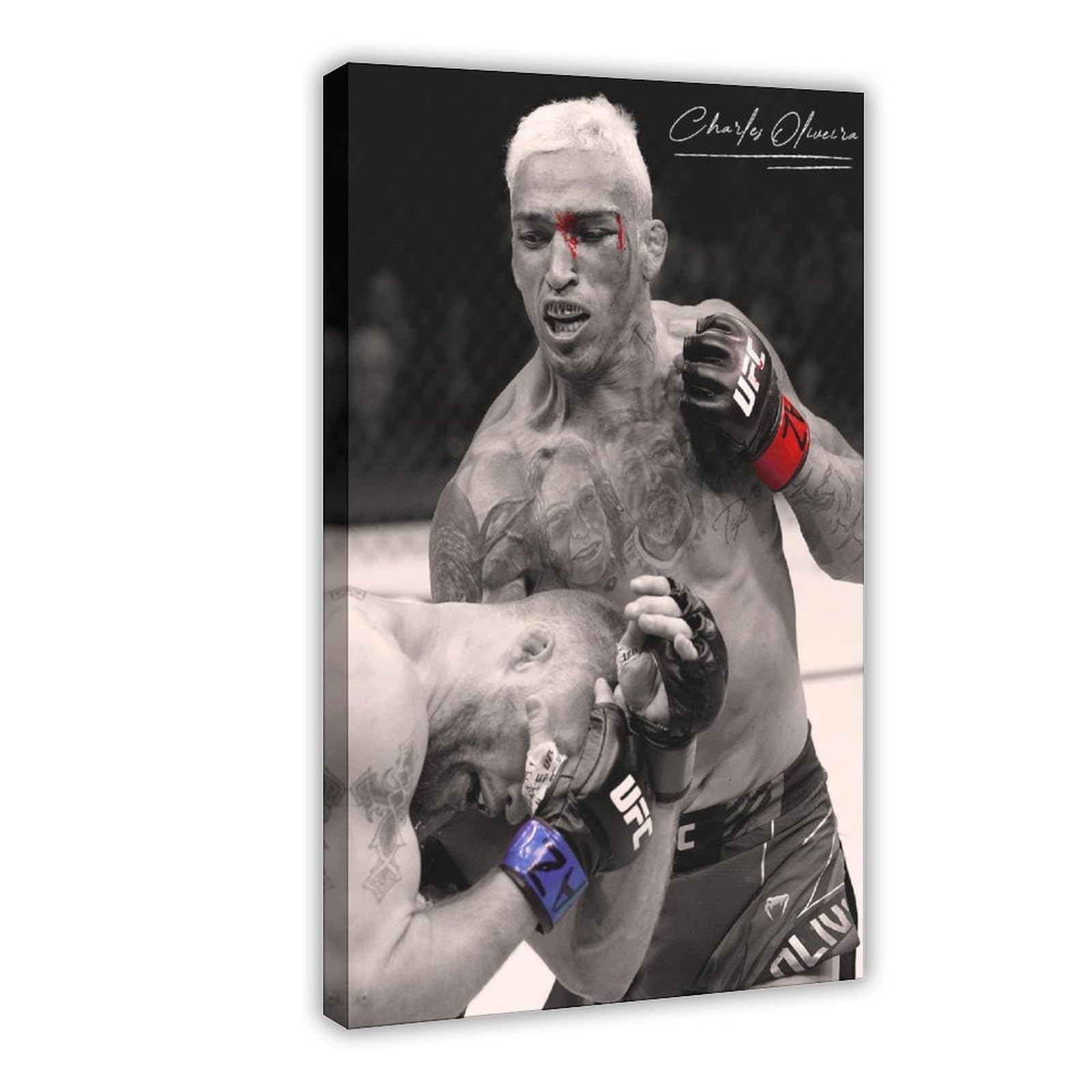 Sfqqe Charles Oliveira Do Bronx, Ufc Poster Canvas Poster Wall Art Decor Print Picture Paintings For Living Room Bedroom Decoration 12X18inch(30X45cm)