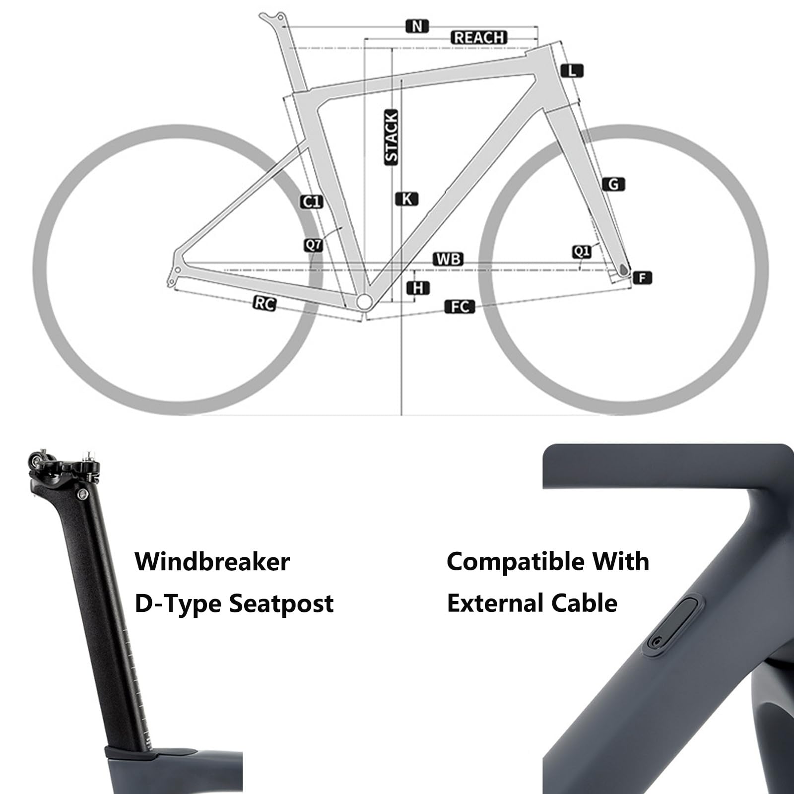 Amazon.co.jp: ロードバイクフレームセット 700C 41cm 45cm 48cm 51cm