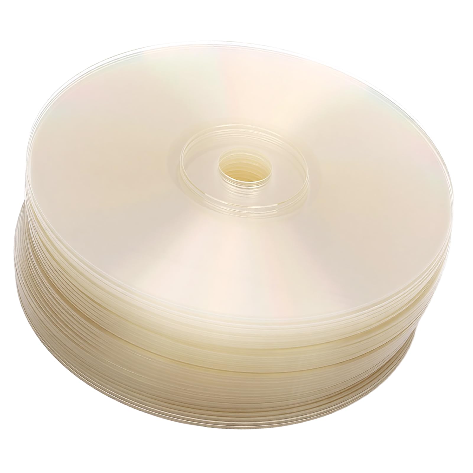 30 Stück Transparente CDs Zum Malen, 12 cm Transparente Leere CDs für DIY Handwerk, Raumdekoration, Partyzubehör, mit Glatten Kanten für Wandkunst, Disco, Weihnachten,