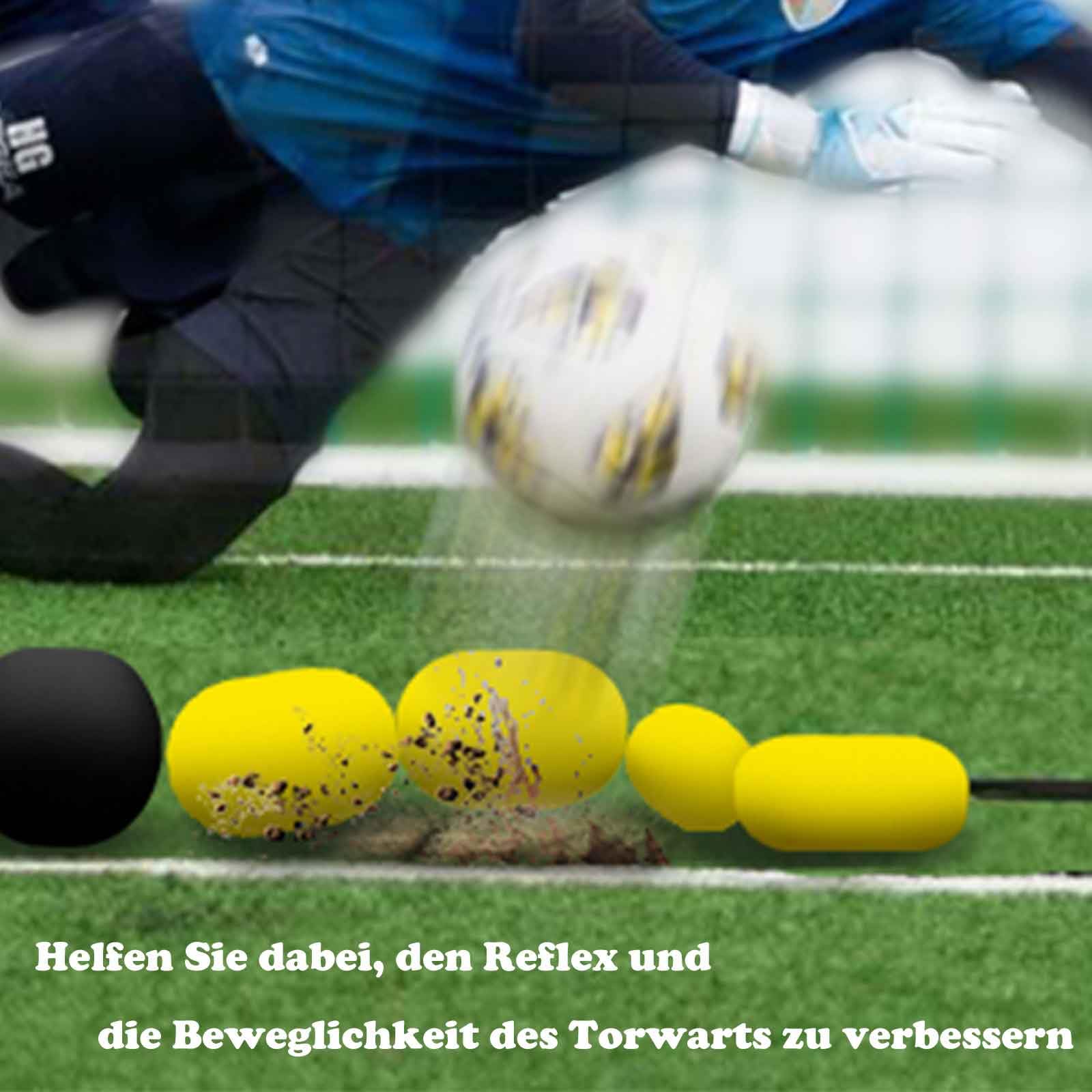 Torwart-Einzelleinen-Abweiser Torwart Trainingsgerät Trainingsgerät mit Mehreren Winkeln für verbesserte Reaktion und Ballkontrolle