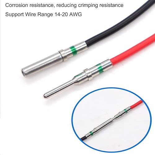 Miniatura 5 de 180 piezas para conectores Deutsch Conectores y enchufes sólidos Tamaño 12 16 20 Terminales macho hembra Serie DT Pin Acero inoxidable para Deutsch