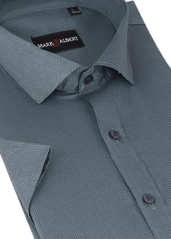 Image of MARK & ALBERT Mens Half Sleeves Printed Shirt