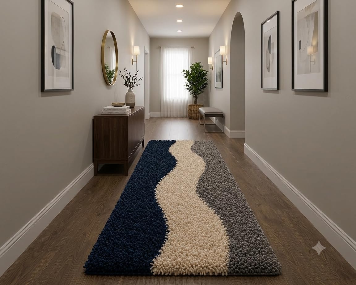 Ultra Plush Shaggy Area Carpet (B.IV.GR |) Soft Fluffy Rug for Home Decor | Bedroom, Living Room & Kids Room and Hall| Non-Slip Floor Carpet– Size 1.5x4 feet Balkane-image-30
