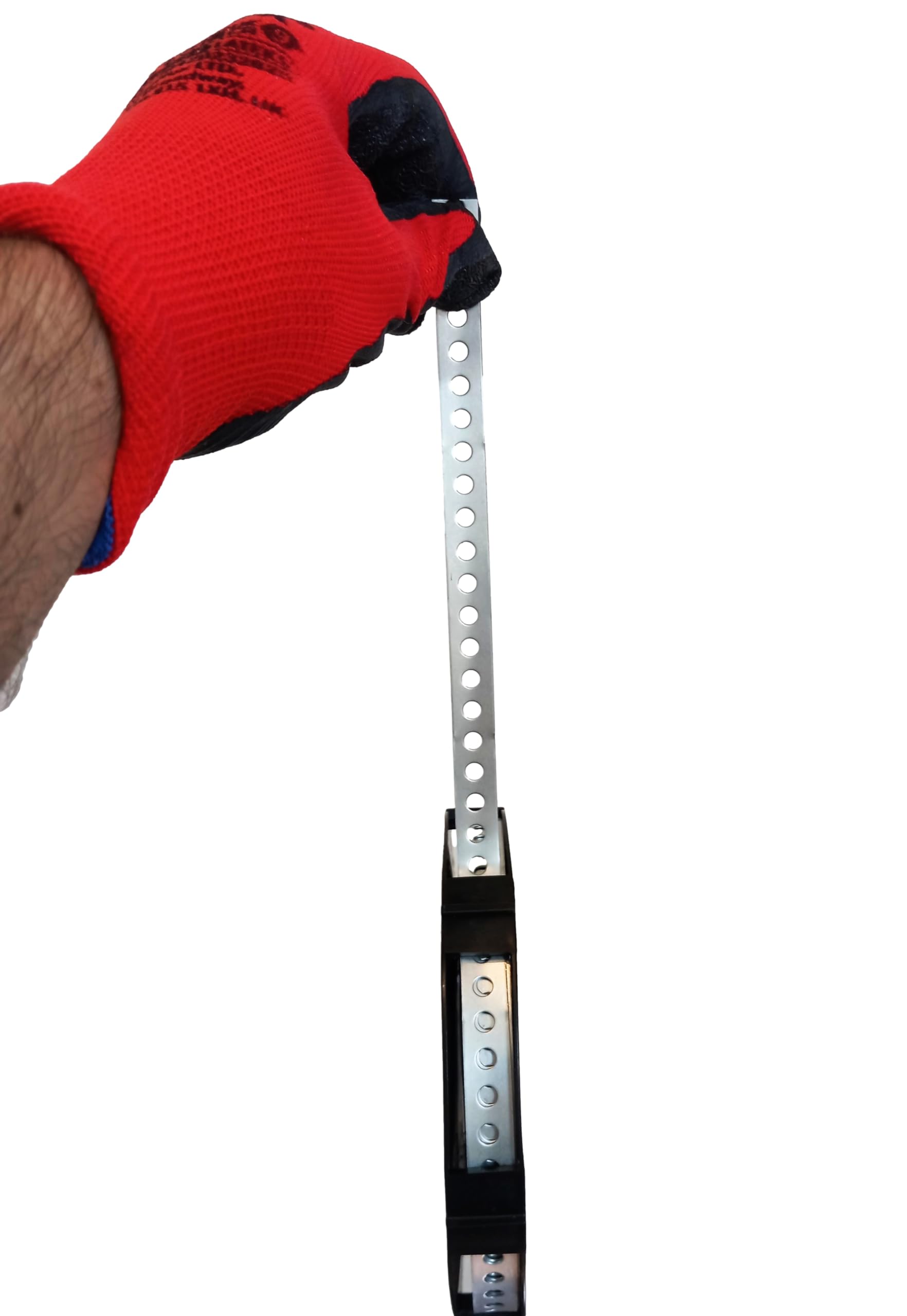 HAFD Perforated Metal Mounting Tape, Galvanised Steel Fixing Strap for Wood Pipe & Cable Installation - Image 3