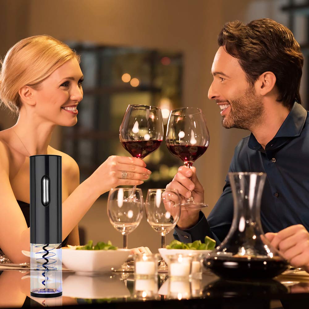 Cavatappi Elettrico Ricaricabile WiWoney | Acciaio Inox, Con Tagliafoglio E Ricarica USB | Per Vino Rosso E Bianco - Foto 10