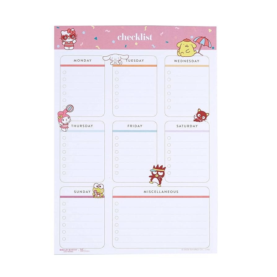 amazon-com-erin-condren-hello-kitty-checklist-notepad-stay-on-top-of-daily-weekly-and-assorted-tasks-achieve-your-goals-paper-is-80-lb-text-weight-1-notepad-25-pages-by for Free Printable Hello Kitty Stationery Amazon.com : Erin Condren Hello Kitty Checklist Notepad - Stay On Top of Daily, Weekly and Assorted Tasks. Achieve Your Goals. Paper Is 80 lb. Text Weight. 1 Notepad, 25 Pages by for Free Printable Hello Kitty Stationery