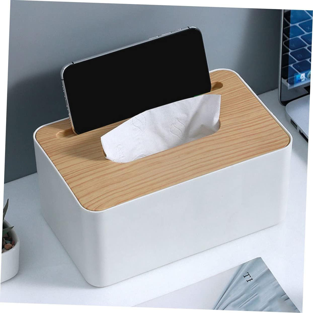 Stylish Tissue Box Decorative Napkin Box Xmas for Home Office image 4