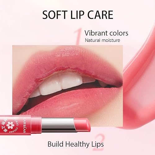 Miniatura 3 de Carslan Rose Moisturizing Lipstick Nutritious Lip Balm - Larga duración Reparación de labios secos agrietados, 08, 1 unidad