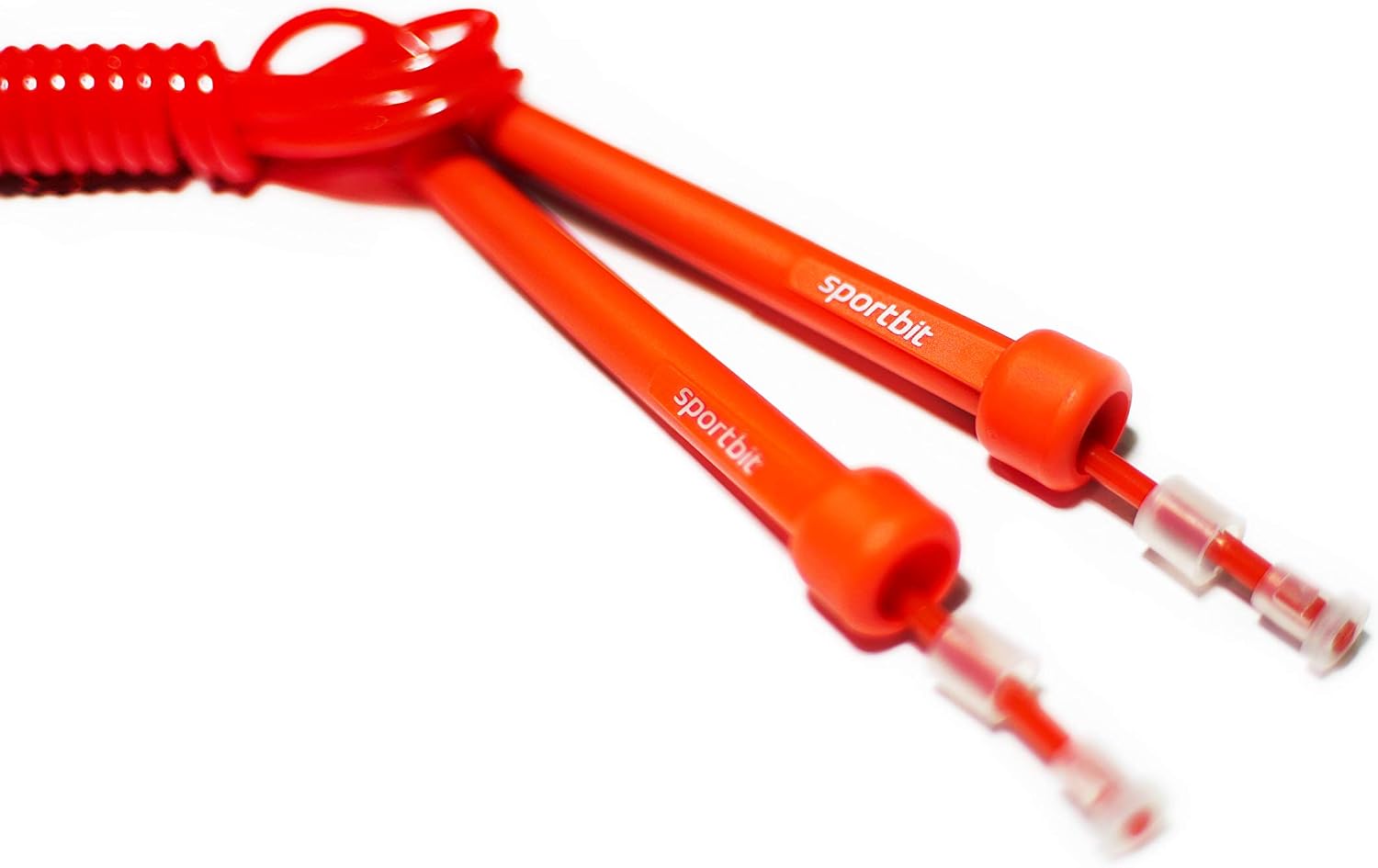 Jump Rope Red - Jump Trainer - Adjustable - for Speed Skipping - with Bag & Excercise e-Book