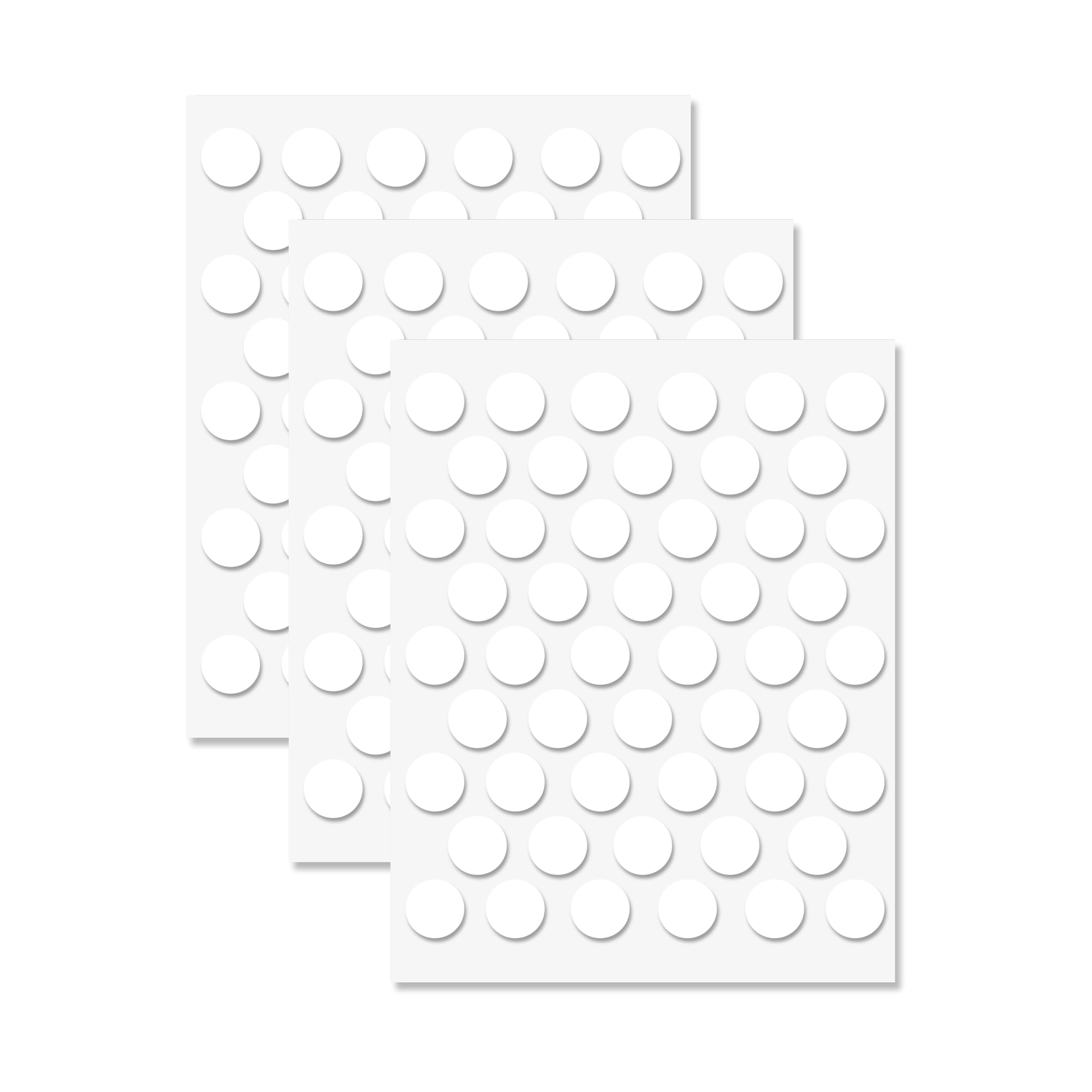 Self-Adhesive Screw Hole Covers - 384pcs, 0.59 Inch/15mm White PVC Caps For Furniture - View #9