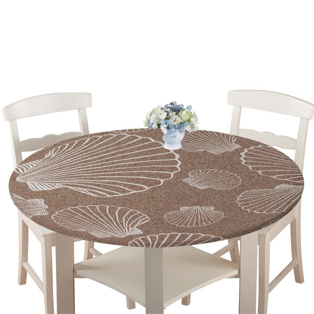 Chickwin Nappe De Table Ronde Élastique Ajustable, Impression 3D De Football Couverture De Table Kitchen Extensible Protection Tables Pour