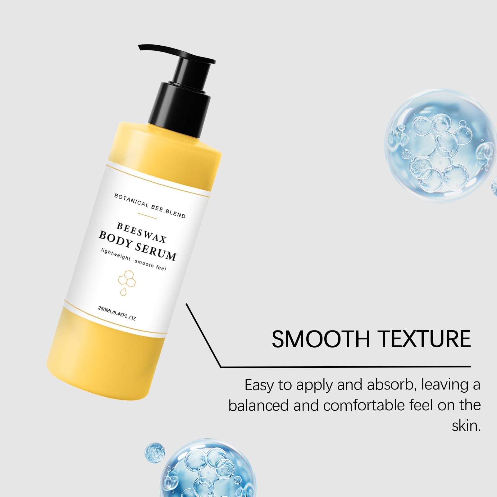 Serum do ciała z wosku pszczelego do suchej skóry 250 ml – nawilżający olejek do ciała bez wody z awokado i olejem kokosowym – szybko się wchłania, nie natłuszcza i pielęgnuje wilgotną skórę (3)