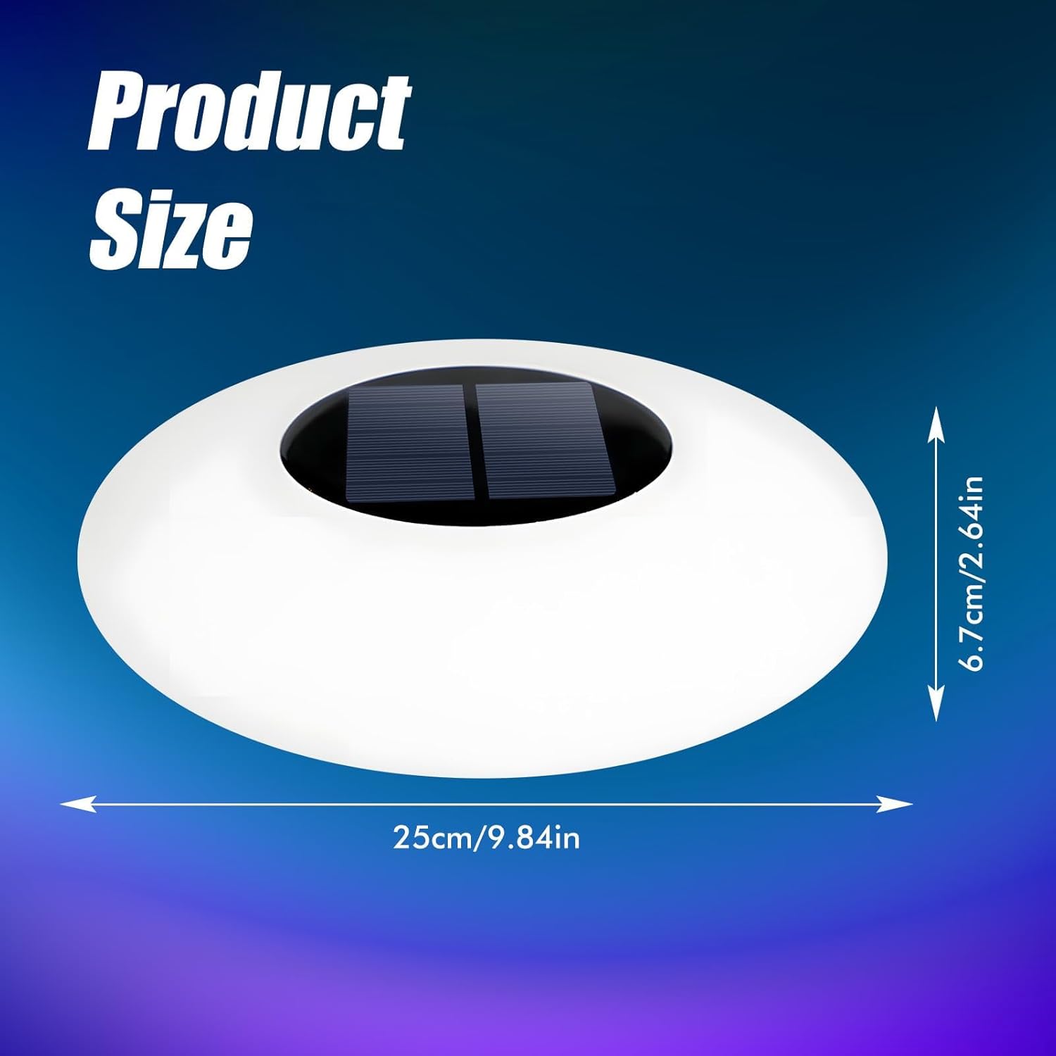 Blingbin Floating Pool Lights, Solar Pool Light with 16 RGB Colors 4 Dynamic Lighting Effects, IP67 Waterproof Pool Lights That Float with Remote Control for Pool Hot Tub Fountain Pond Garden Party