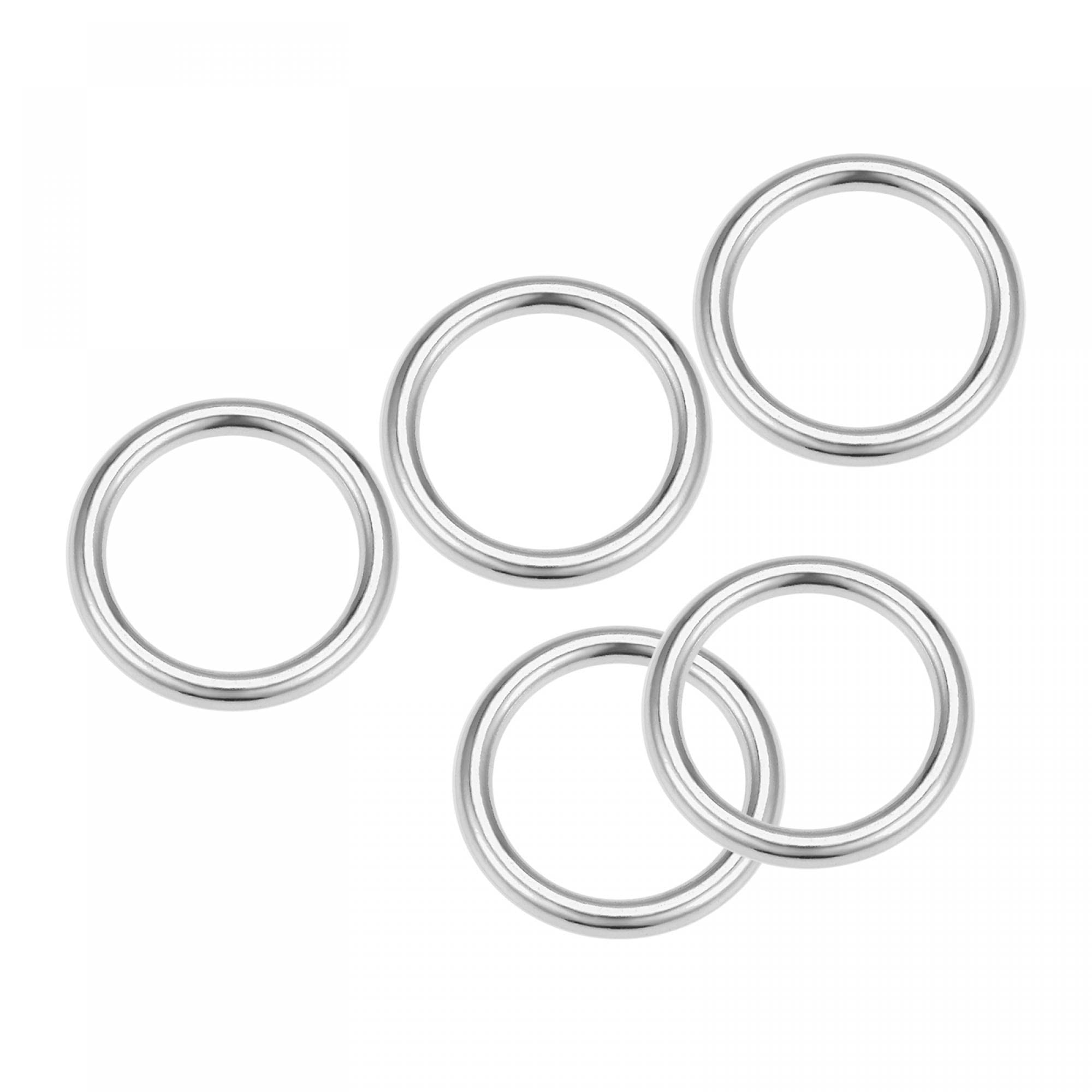 Sourcingmap, anello a forma di O, con fibbia, 30 mm, spessore 3 mm, in lega di zinco, per borse, cinture, accessori fai da te, colore oro, 10 pezzi