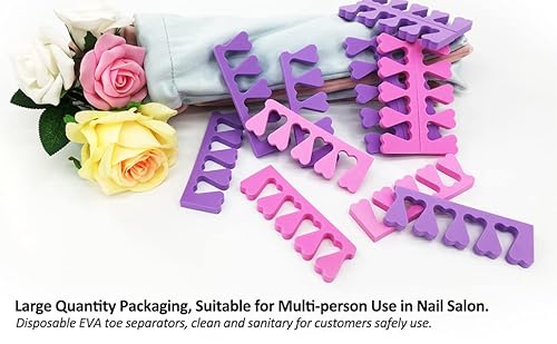 24 Pieces Soft Foam Toe Separators Toe Spacers Great Toe Cushions For Nail Polish, Pedicure, Manicures #TOP3