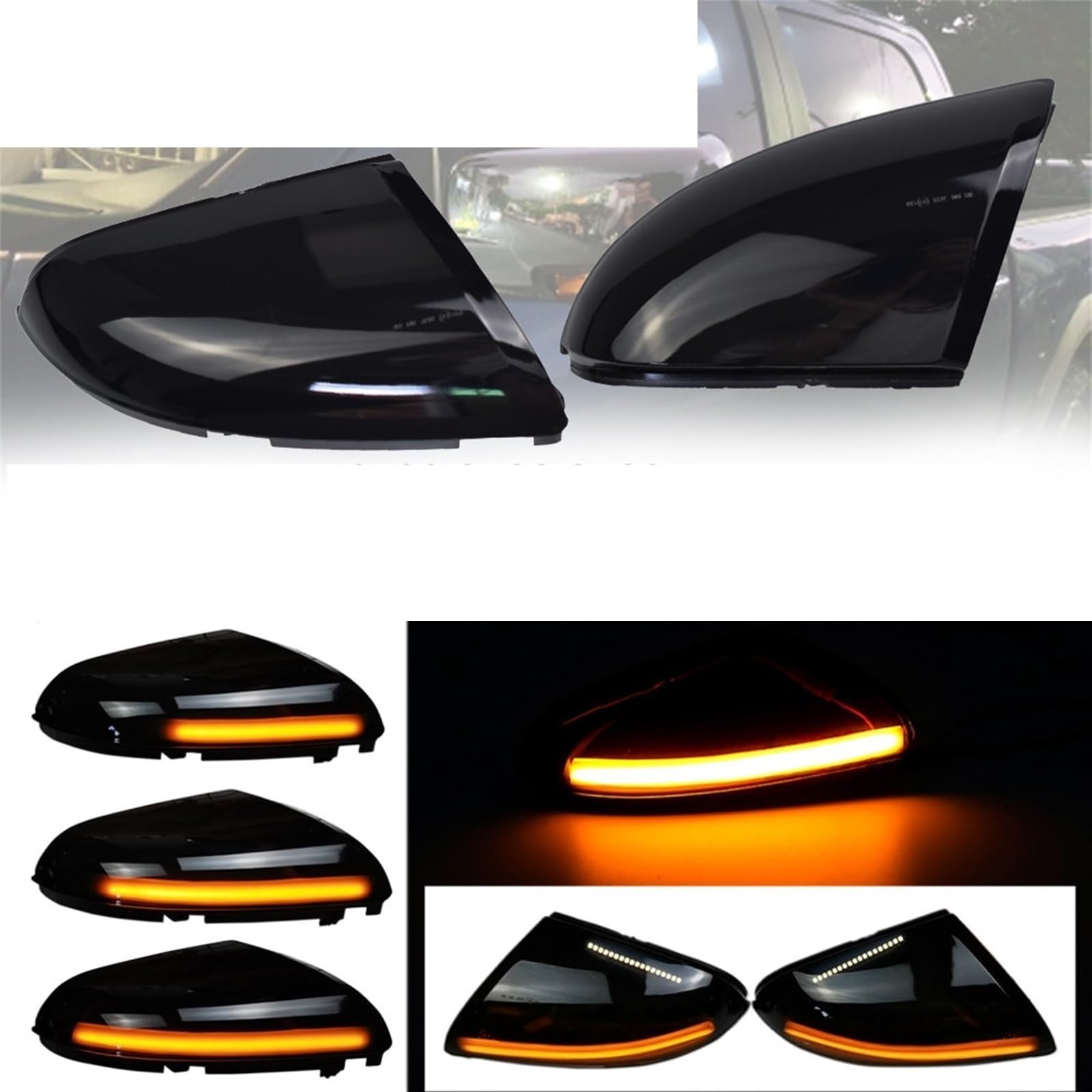 Compatible Con Dodge Para Ram 2500 2010-2018 Espejo Retrovisor Lateral Indicador Dinámico Luz Intermitente Espejo Retrovisor Luz De Señal De Giro Intermitente coche