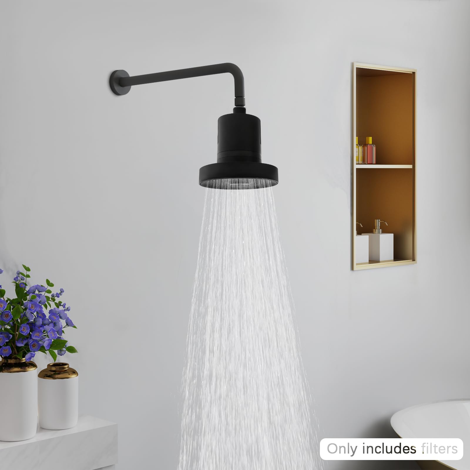 Alcachofa de ducha, cabezal de ducha con mecanismo de filtro de agua, cabezal de ducha filtrado, mejora la piel y el cabello, filtro de ducha para salones de belleza, baños, hoteles