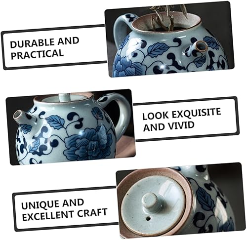 Miniatura 2 de Tetera china retro mini tetera de cerámica tetera tetera para el hogar estilo vintage regalo