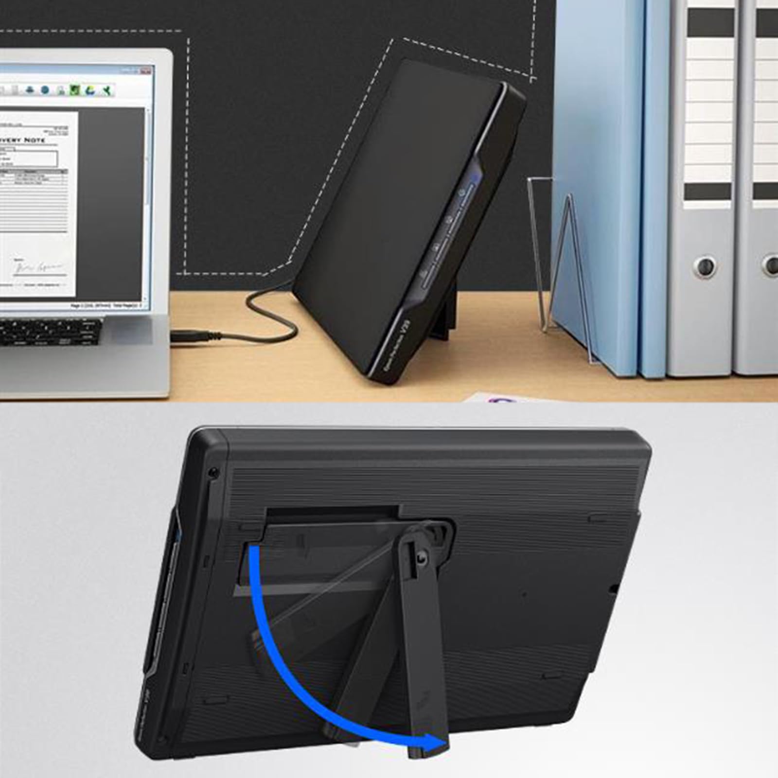 Escáner Plano de Gran Formato A4, escáner de Documentos, fotografías y Libros, sin Marco, escaneo automático, resolución óptica de 4800 PPP, velocidades de escaneo rápidas de 9,9 Segundos, para el h