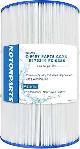 C-9407 PAP75 Filtro de piscina compatible con Unicel C-9407 compatible con Pleatco PAP75 compatible con Filbur FC-0685 SP75 R173214 59054100