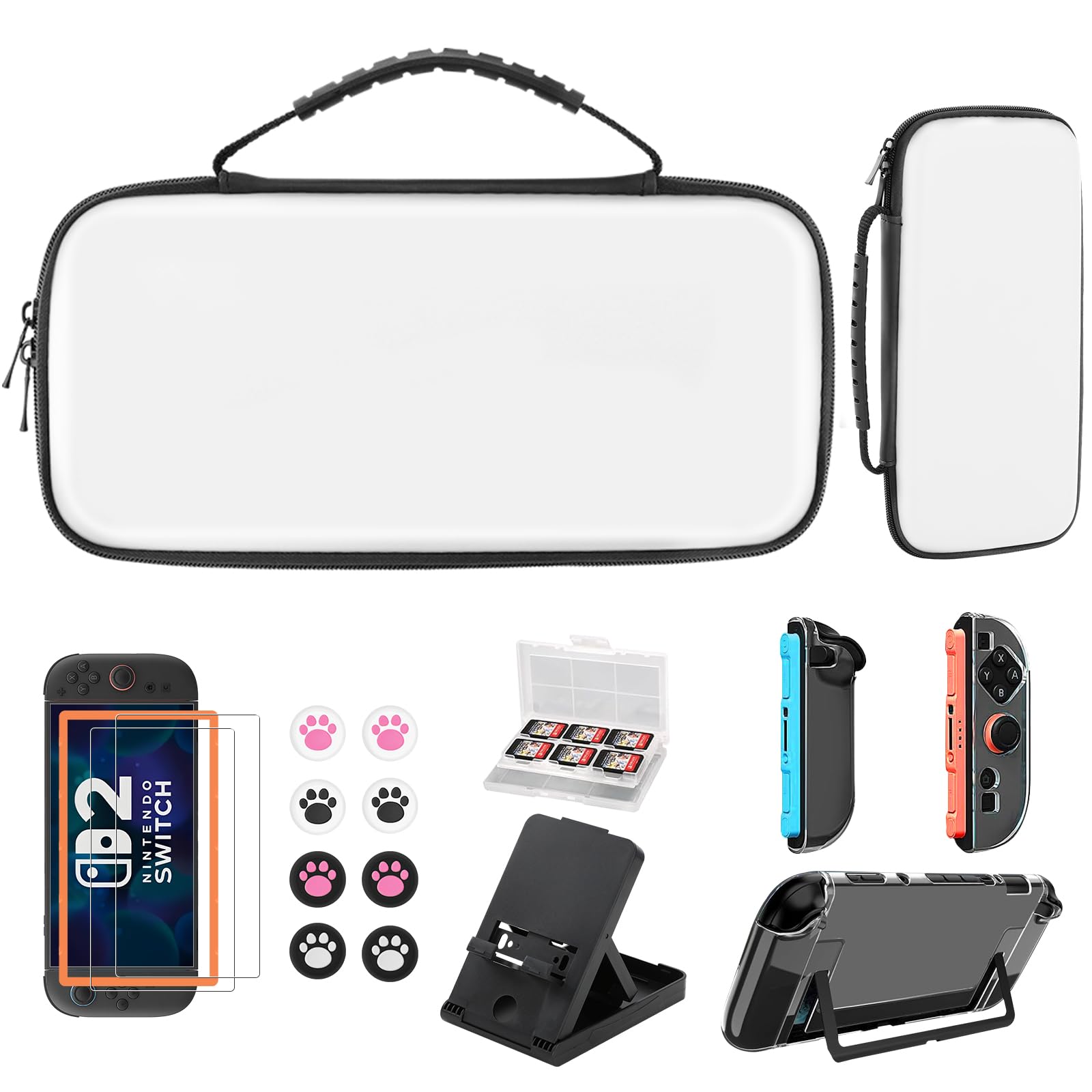 ニンテンドースイッチ　収納ケース、新品スティック、カバー付 Amazon.co.jp: SHEAWA Switch用 ケース+スティックカバー 保護