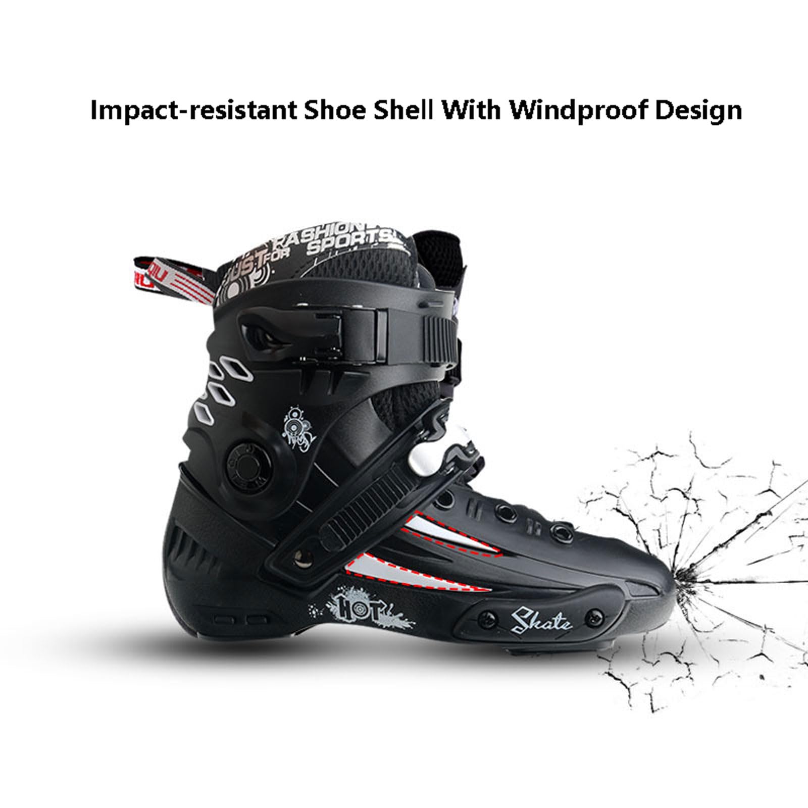 Patins À Glace Femmes Hommes jeunes,Patins À Glace en Acier Inoxydable,Patins À Glace avec Système De Laçage Rapide Et Boucle À Poussoir pour Un Maintien Sûr,Confortable et respirant,Größe 34-45