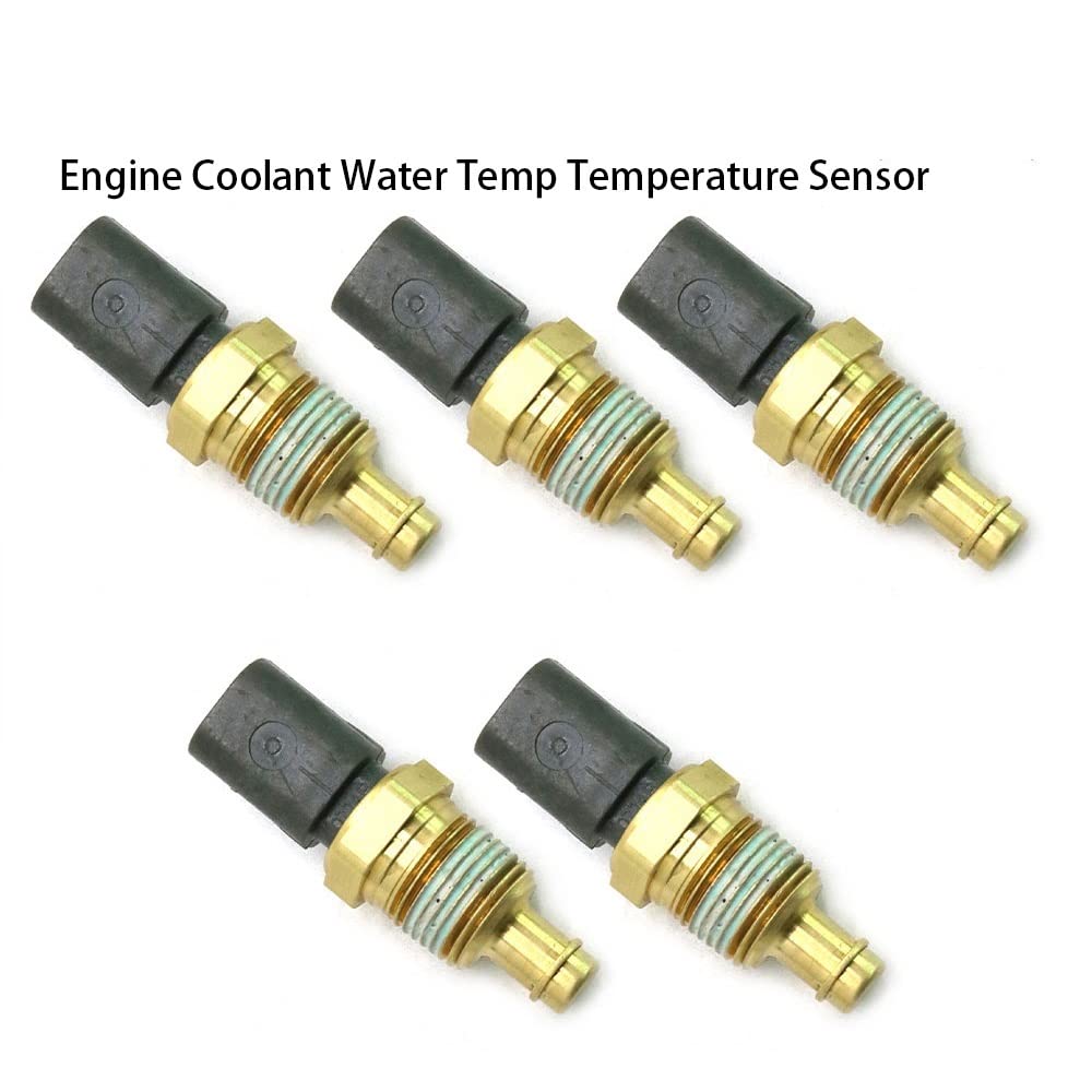 Sensor Compatible con Dodge Challenger Charger Ram 1500 Sensor de Temperatura del refrigerante del Motor para Jeep Grand Cherokee Wrangler (Color: 5 Piezas)