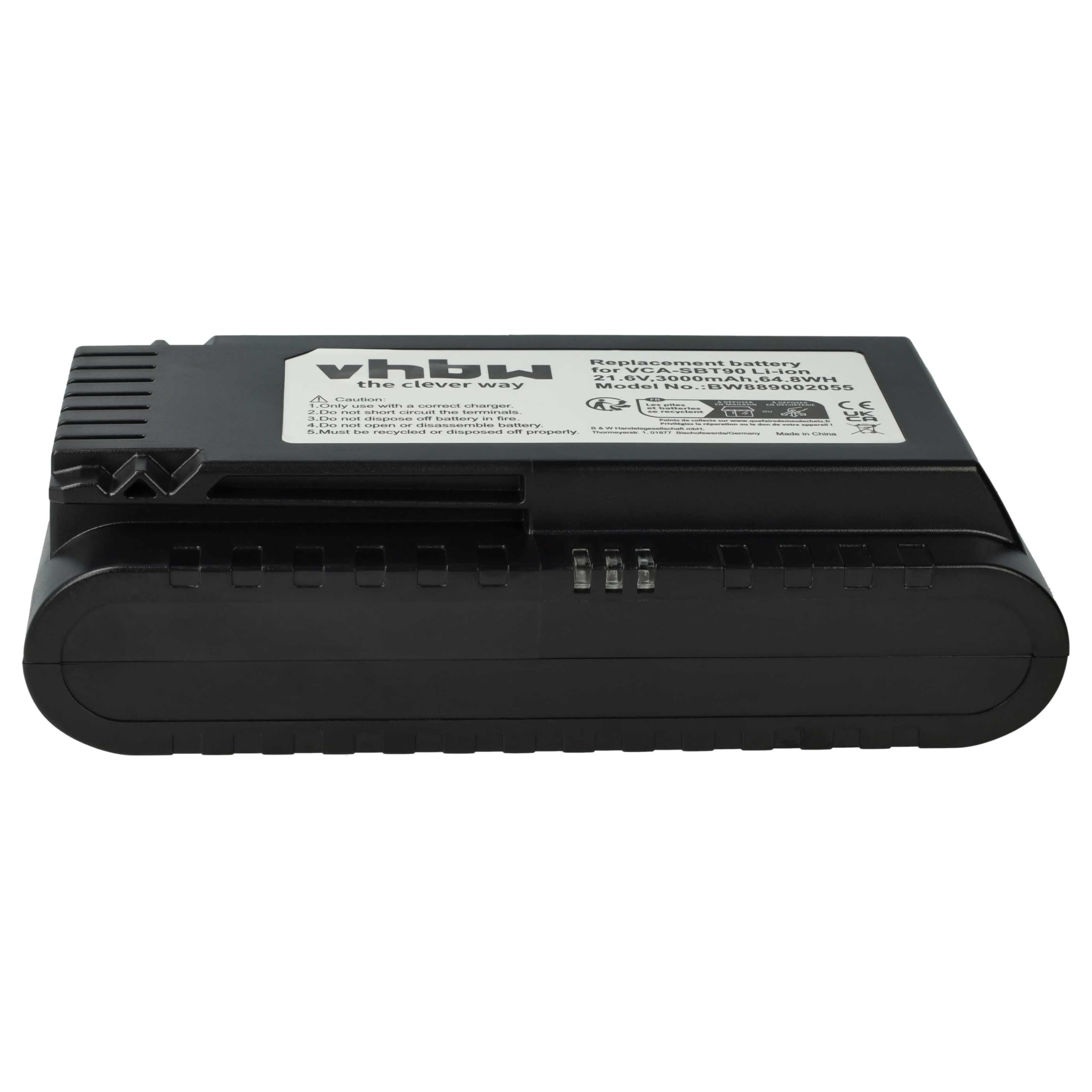 vhbw Bateria kompatybilna z Samsung Powerstick Jet VS9000 Czarny odkurzacz (3000mAh, 21,6V, Li-Ion)