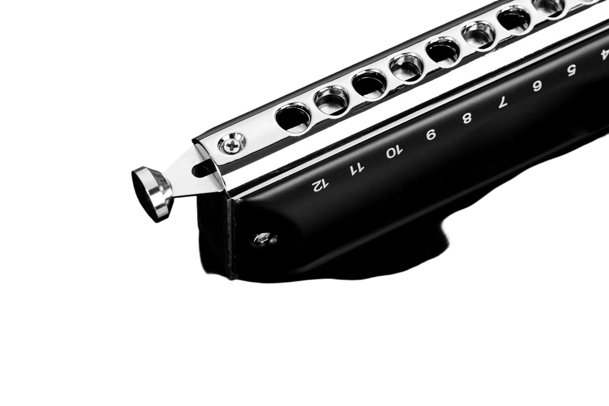 Harmonica Y1248 12 Trous 48 Tons Chromatique Noir Harmonica Clé De C