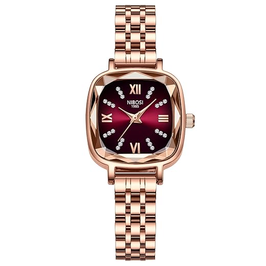 NIBOSI Women Watches Analog Rose Gold