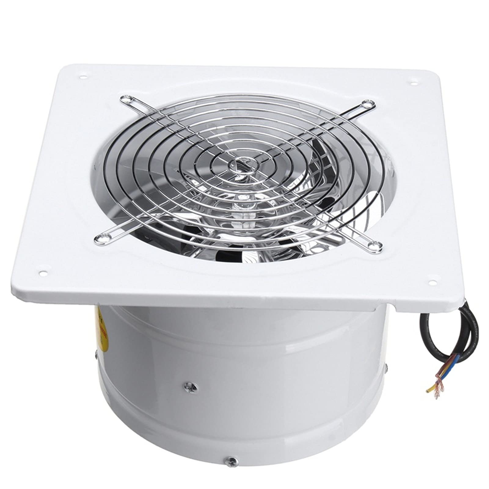 sdneNest Ventole di ventilazione da 10,2 cm, 20 W, ad alta velocità, per WC, cucina, bagno, da appendere alla parete, in vetro, piccole ventole di scarico, bianco, 135 mm x 135 mm