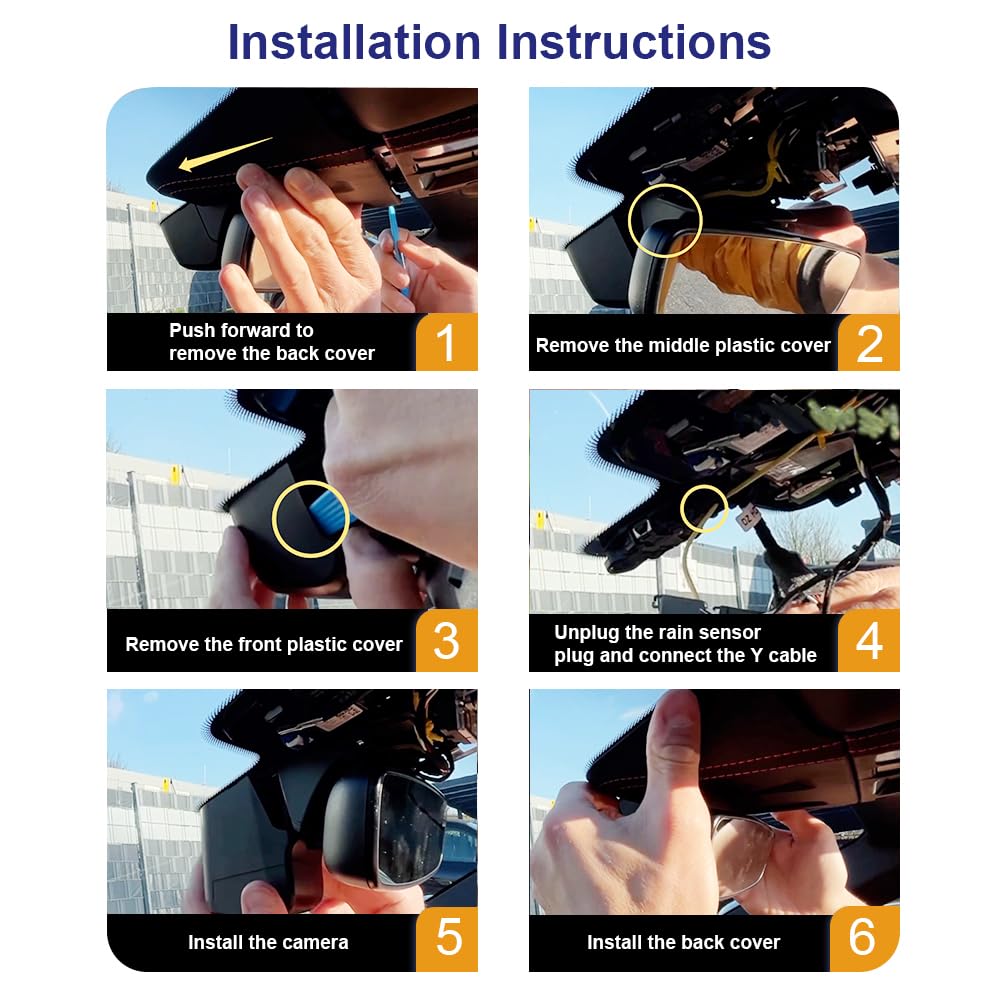 Fitcamx Dashcam 4K Compatibile con 2025 Porsche 911 (992.2), OEM Aspetto Cameras per Auto, 2160P UHD Video Wifi, Monitoraggio Parcheggio, G-Sensor, Registrazione Circolare, WDR, Scheda da 64 GB