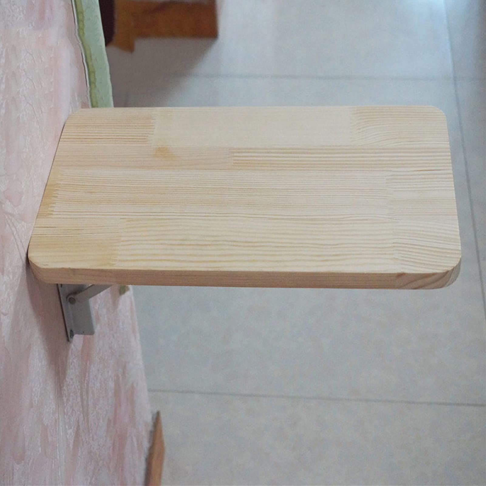 Table murale rabattable en bois 60x40 cm pour optimiser un coin repas ou un bureau compact