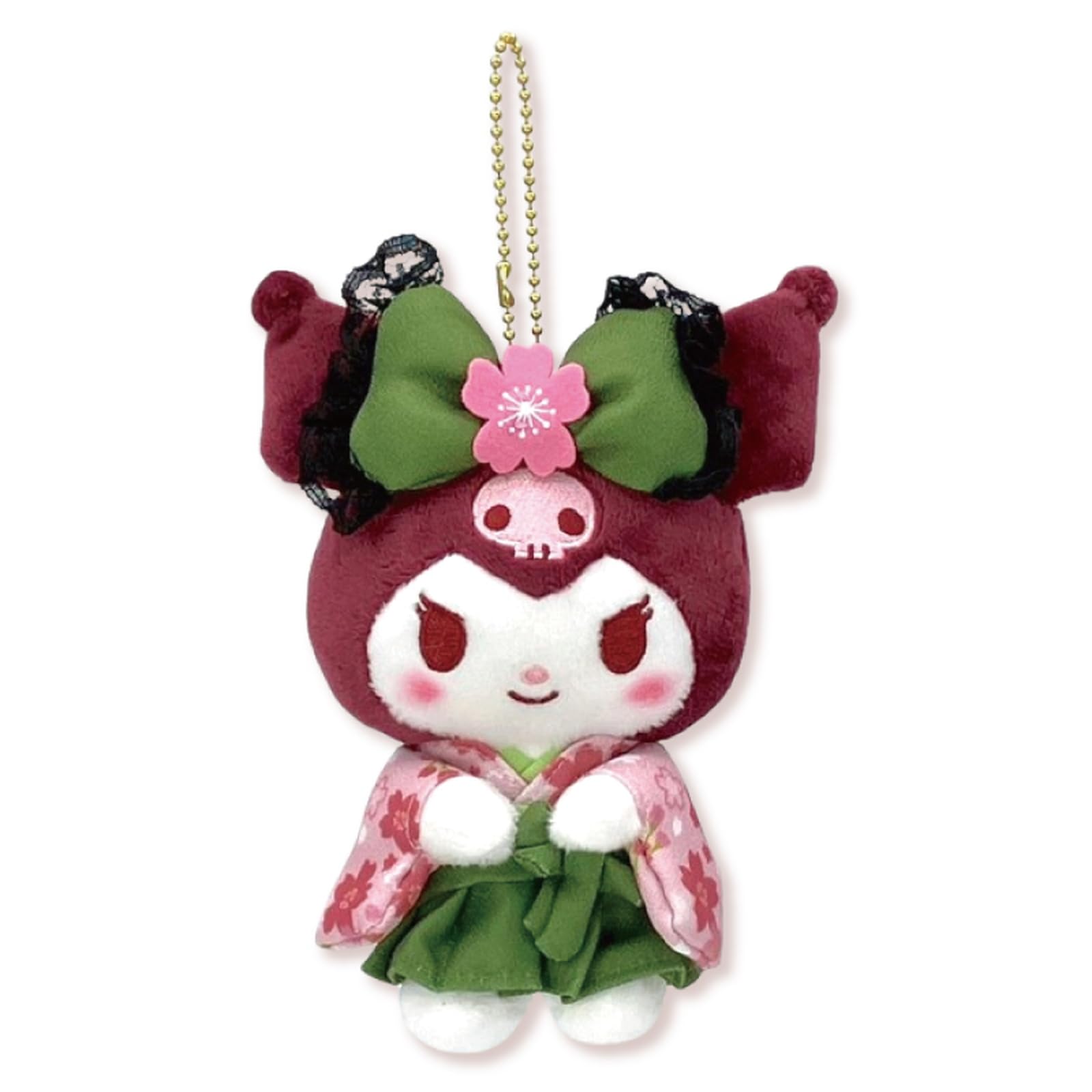 Nakajima Corporation Sanrio Characters Matcha Kimono Chromi Mascot 204240-24 H 15 x W 11 D 6 cm