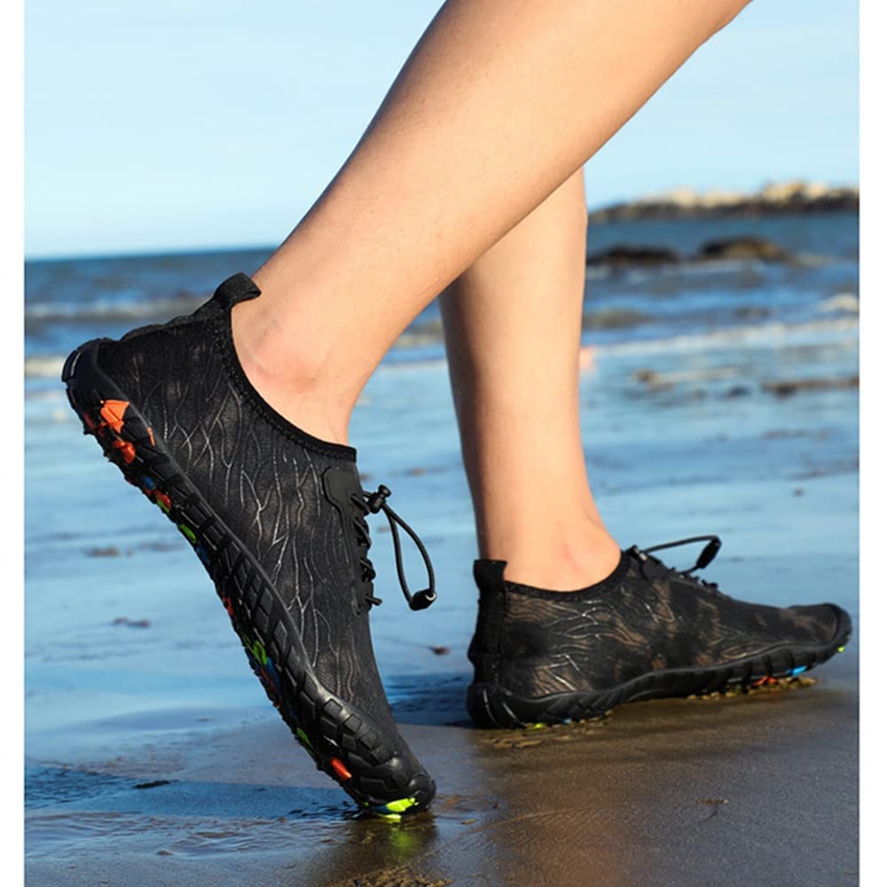 Wasserschuhe für Männer, Schwimmen Surfen Schuhe Strand Pool Schuhe Breite Zehe Wandern Wasser Turnschuhe Schnell trockene Schuhe für Männer und Frauen