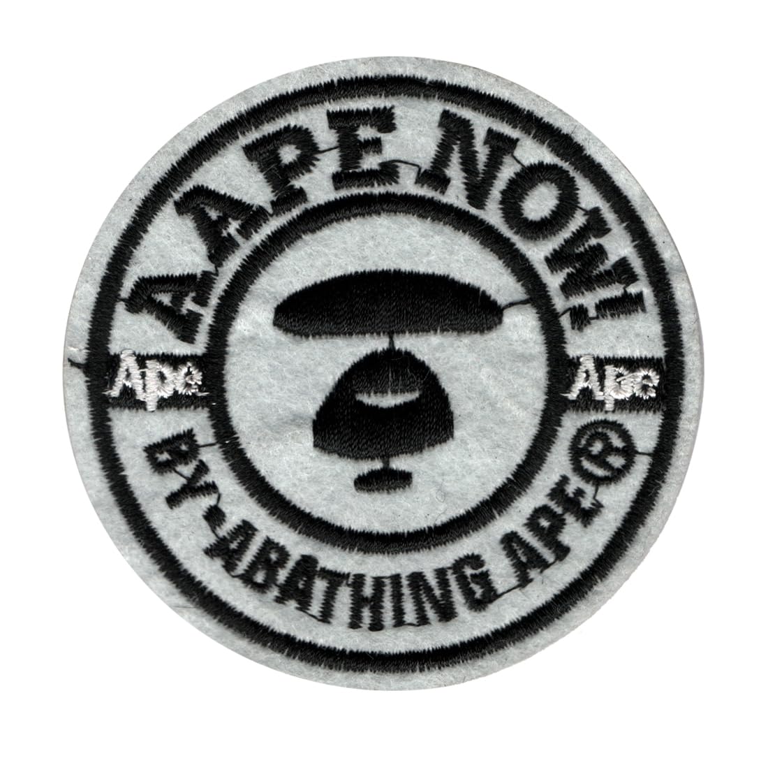GenericAAPE by a Bathing Ape Applique Embroidered Sew-on Patch ; Size: 8cm x 8cm for Jackets, Bags, Caps, Jeans, Outdoor Clothing ; Imported from Malaysia (1 Piece). (Code: MSBX-1l)