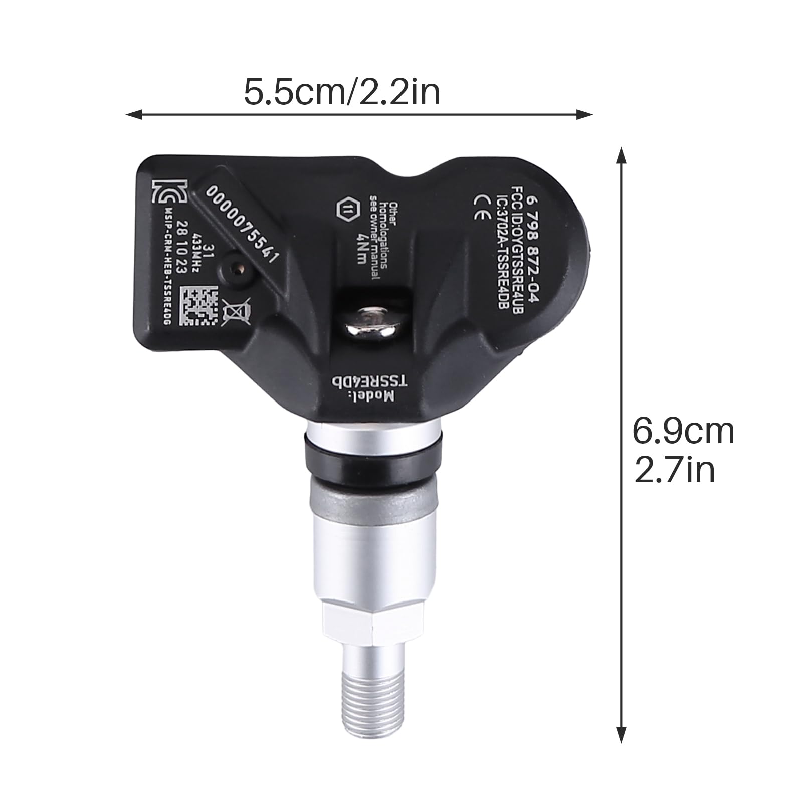 4x Reifendrucksensor Sensor Für BMW F06 F07 F10 F11 F12 F13 X1 X3 X4 36106798872 TPMS RDK Sensoren Reifendruckkontrollsystem