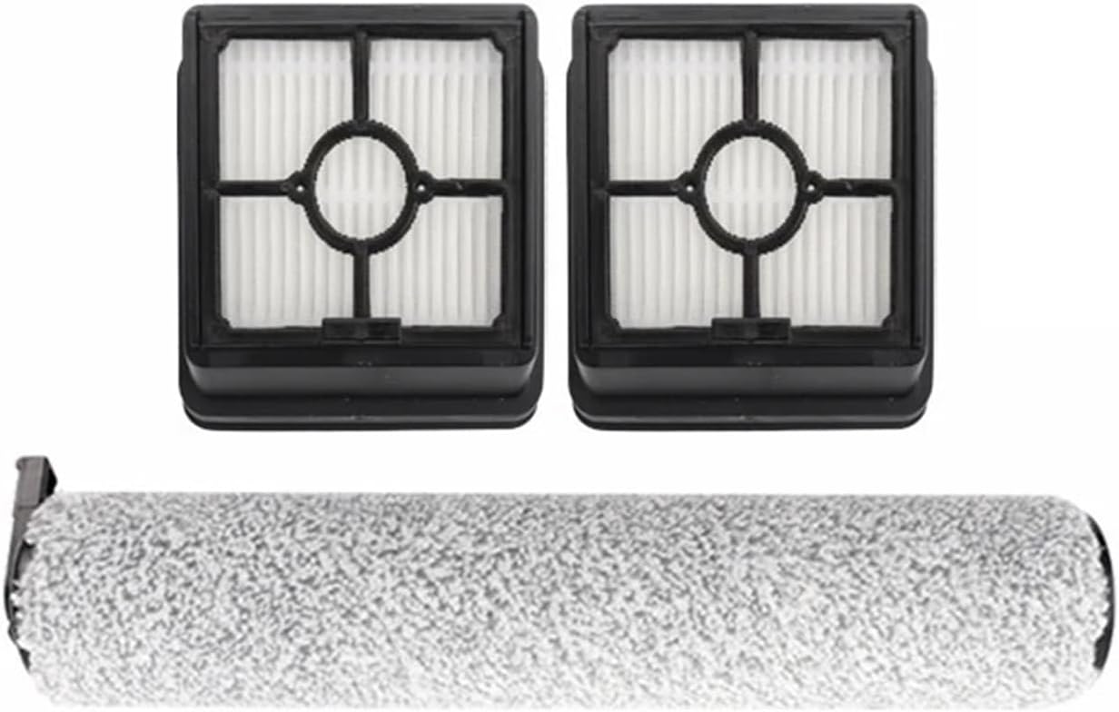 Lint Roller Brush, Hepa Filter, Compatible for Midea X6 / X8 / X9 / X9 Pro / FC9 / G3 / G4 / GX3, Floor Scrubber Accessory Spare Parts(Set 01)