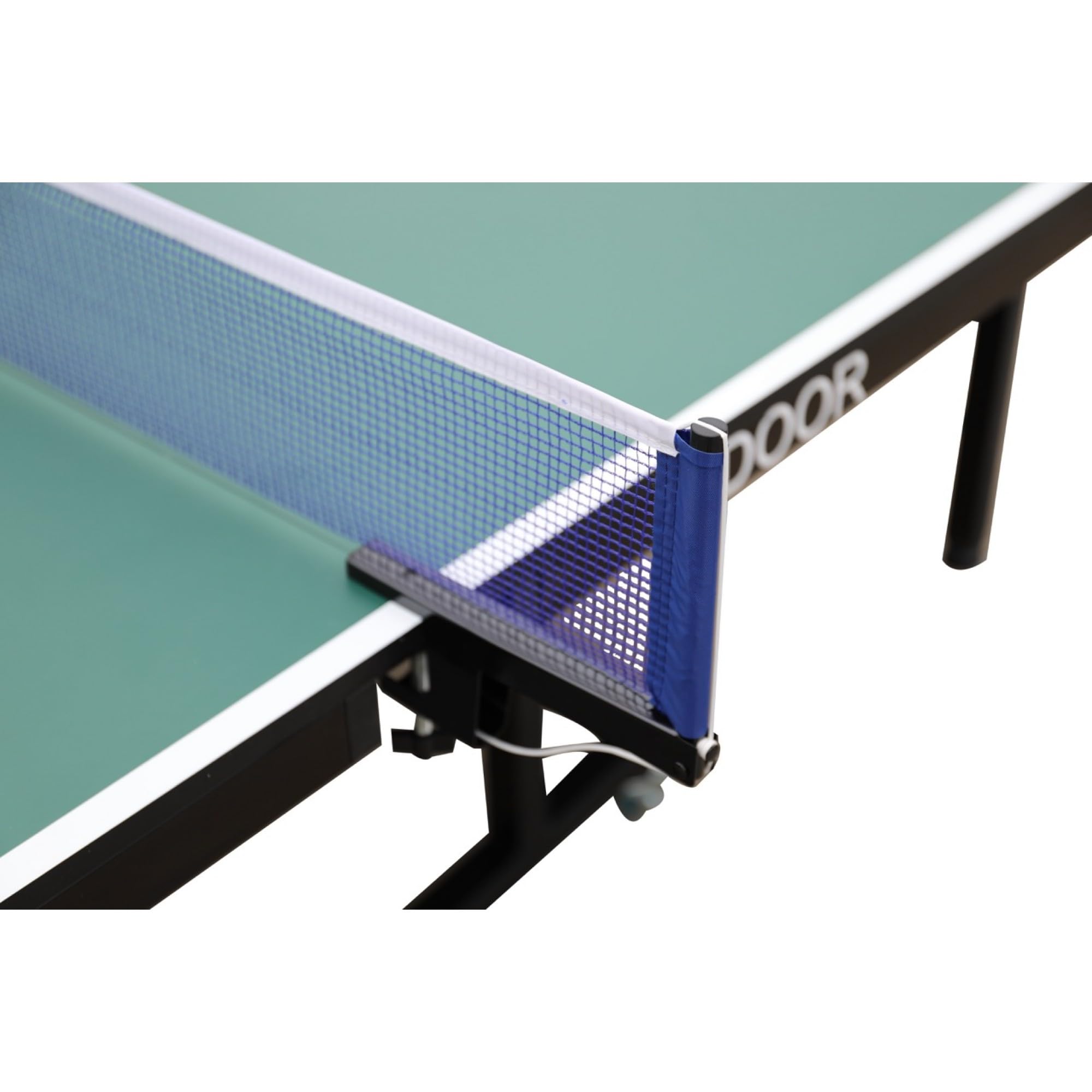 Techfit Tischtennisplatte Klappbar für Innen, 274x152,5x76 cm, 3tecMDF Premium Blat, Faltbar mit SMS System, Metallrahmen Schwarz, Stabil, Rollbar, Unilateral Neigungsfunktion