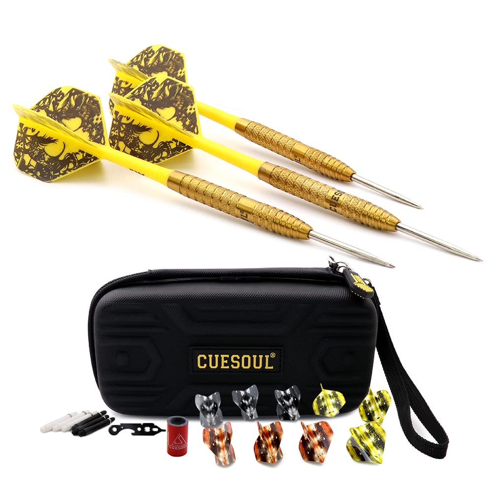 Amazon.com : CUESOUL Big Beast 90% 26g Gloden Steel Tip Tungsten